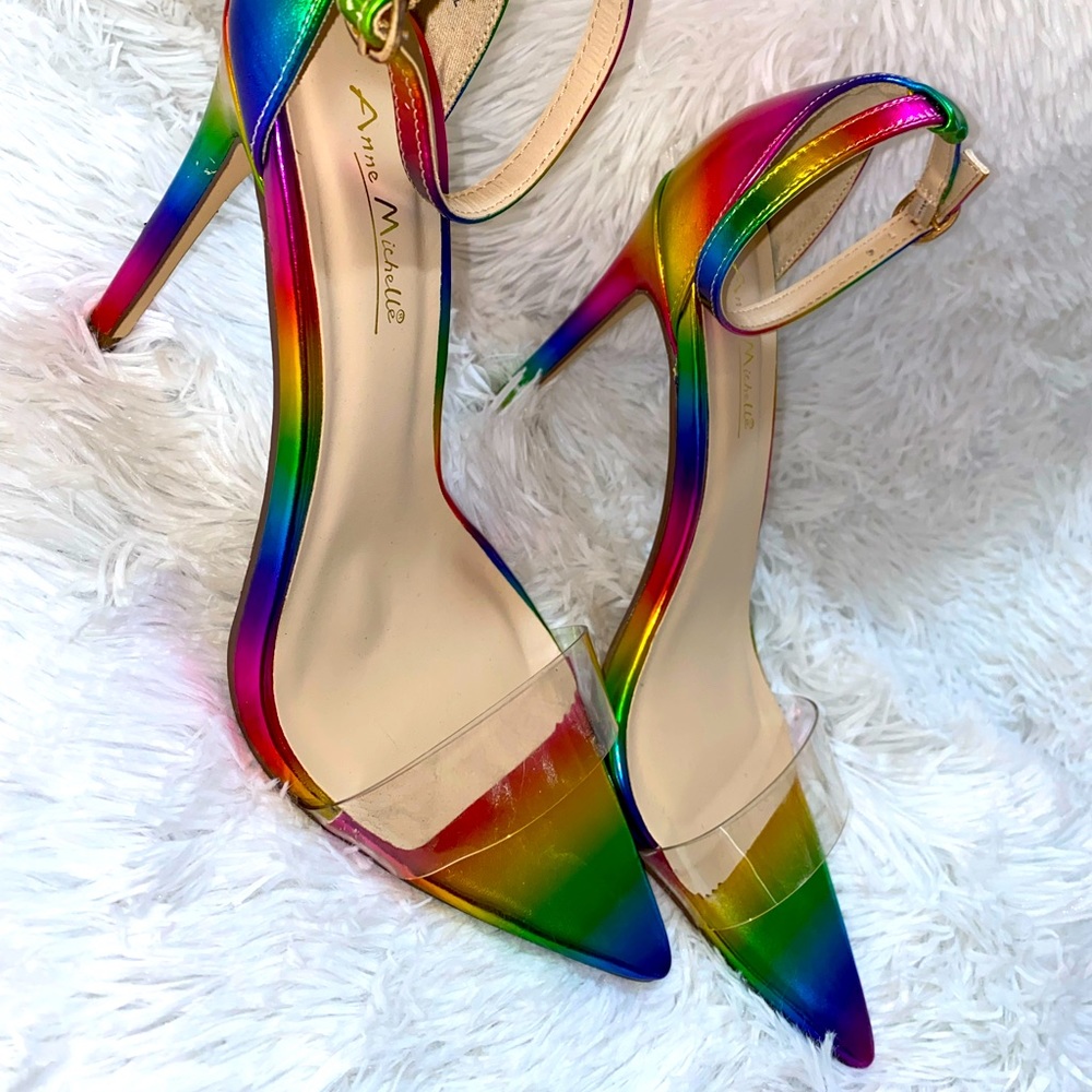 Rainbow 🌈 Ankle Strap Heels